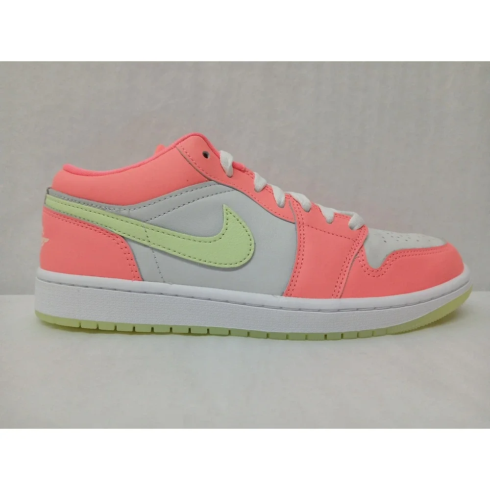 Nike Men's Air Jordan 1 Low SE Sneakers FN6772-671 Lava Glow Volt White‎ Size 9